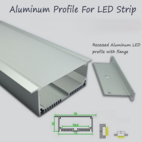 AU LEDプロフィール陽極酸化アルミニウム押出チャンネルLEDストリップ照明ヒートシンクプロフィール